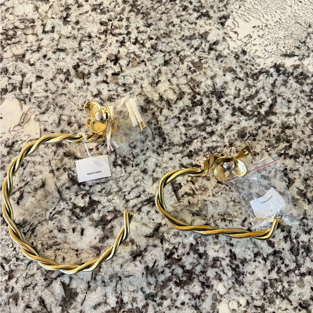 Anthropologie mixed metal towel and toilet paper holders (LOT) NWT